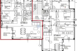 Istra, Kanfanar - vrhunska novogradnja na pješačkoj udaljenosti do centra - 2 sp. sobe - 90m2, Kanfanar, Kвартира