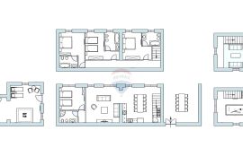 ISTRA, Manjadvorci - imanje sa idejnim projektom za investiciju, Barban, Haus