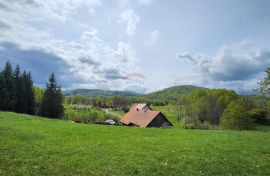 Gorski Kotar, Stari Laz - građevinski teren na brežuljku sa otvorenim pogledom 2825 m2, Ravna Gora, Arazi