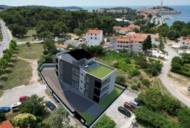 Rovinj-PERLA NERA residence-vrhunska novogradnja na pješačkoj udaljenosti do centra-2.kat 138m2+krovna terasa 28m2, Rovinj, Kвартира