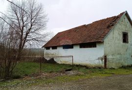 Karlovačka županija,Plaški - Kuća sa dvije dvorišne zgrade i građevinskim zemljištem, Plaški, House