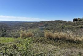 Istra, Krasica - Građevinsko zemljište s pogledom na more i pravomoćnom građevinskom dozvolom, Buje, Zemljište