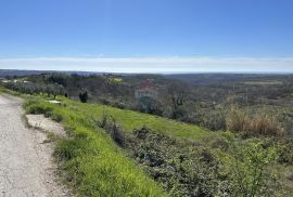 Istra, Krasica - Građevinsko zemljište s pogledom na more i pravomoćnom građevinskom dozvolom, Buje, Land