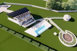 ISTRA, PIĆAN - Gr. zemljište 2000m2 + Polj. 4000m2, započeta gradnja, Pićan, Земля