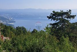 Lovran,okolica,zemljište za obiteljsku kuću s vanjskim bazenom, Lovran, Terrain