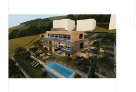 OPATIJA- teren 918 m2 sa građevinskom dozvolom za vilu, pogled na more, Opatija, Land