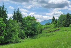 Vrbovsko, Vujnovići - građevinski teren sa projektom i dozvolom 1101 m2, Vrbovsko, Zemljište