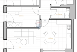 DONJI ZAMET - Stan 3S+DB  129,63 m2, Rijeka, Apartamento