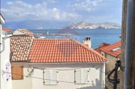 Baška - dvoetažni stan 36m2, centar, pogled, Baška, Daire