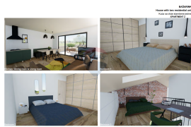 Poreč, Bašarinka, moderna kuća u nizu površine 126,40 m2, Poreč, Ev