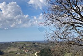 Grožnjan okolica, građevinsko zemljište s pogledom na more, Grožnjan, Γη