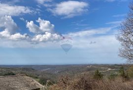 Grožnjan okolica, građevinsko zemljište s pogledom na more, Grožnjan, Terrain