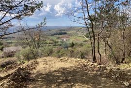 Grožnjan okolica, građevinsko zemljište s pogledom na more, Grožnjan, Земля