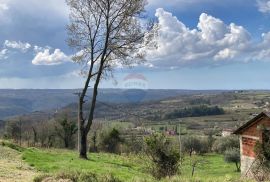 Grožnjan okolica, građevinsko zemljište s pogledom na more, Grožnjan, Zemljište