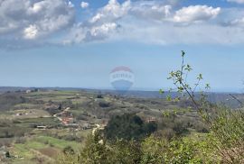 Grožnjan okolica, građevinsko zemljište s pogledom na more, Grožnjan, Земля