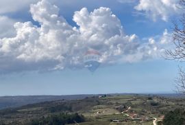 Grožnjan okolica, građevinsko zemljište s pogledom na more, Grožnjan, Земля