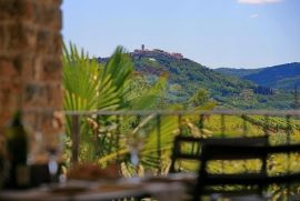 Istra, Motovun okolica, autohtona kamena villa sa pogledom na Motovun, Oprtalj, Дом