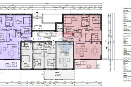 Rovinj,stan u novogradnji-113m2+vrt+garaža-300m od plaže, Rovinj, Wohnung