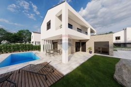 Otok Krk - kuća s bazenom u okolici Malinske, novogradnja, Malinska-Dubašnica, House