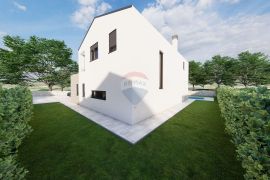 Otok Krk - kuća s bazenom u okolici Malinske, novogradnja, Malinska-Dubašnica, House