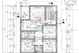 Rovinj,stan u novogradnji 88m2-3SS+krovna terasa 80m2, Rovinj, Kвартира