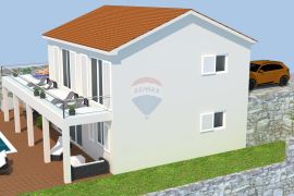 Senj, Krivi put, građevinsko zemljište s građevinskom dozvolom, 421m2, Senj, Γη