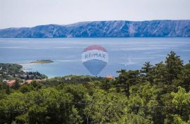 Klenovica, građevinsko zemljište 856 m2, lijepa lokacija, pogled na more, Novi Vinodolski, Γη