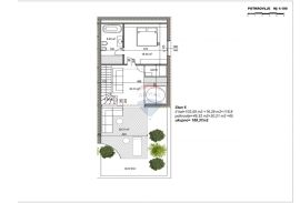 Istra, Rovinj, moderni penthaus u centru od 188.37 m2, 3S+DB, s garažom, krovnom terasom i pogledom na more, Rovinj, Apartamento