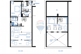 IČIĆI- luksuzan apartman prvi red do mora, Opatija - Okolica, Daire