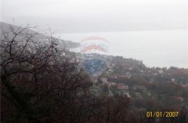 LOVRAN - LIGANJ - GRAĐEVINSKI TEREN 829 m2 - POGLED, Lovran, أرض