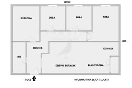 STAN, PRODAJA, ZAGREB, DUGAVE, 82 m2, 4-soban, Novi Zagreb - Istok, شقة