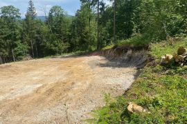 Gorski kotar, Brod Moravice - šumsko zemljište sa svom dokumentacijom za gradnju šumarske kuće, Brod Moravice, Terrain