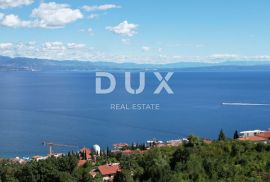 OPATIJA- građevinsko zemljište 10000m2 s panoramskim pogledom na more za stambenu zgradu-stanove-apartmane/ obiteljsku kuću/ kuću za iznajmljivanje- odmor s bazenom, Opatija, Zemljište