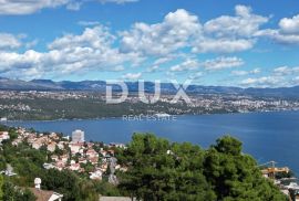 OPATIJA- građevinsko zemljište 10000m2 s panoramskim pogledom na more za stambenu zgradu-stanove-apartmane/ obiteljsku kuću/ kuću za iznajmljivanje- odmor s bazenom, Opatija, Zemljište