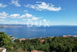 OPATIJA- građevinsko zemljište 10000m2 s panoramskim pogledom na more za stambenu zgradu-stanove-apartmane/ obiteljsku kuću/ kuću za iznajmljivanje- odmor s bazenom, Opatija, Zemljište