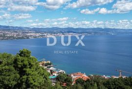 OPATIJA- građevinsko zemljište 10000m2 s panoramskim pogledom na more za stambenu zgradu-stanove-apartmane/ obiteljsku kuću/ kuću za iznajmljivanje- odmor s bazenom, Opatija, Zemljište