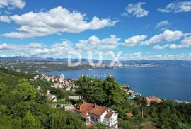 OPATIJA- građevinsko zemljište 10000m2 s panoramskim pogledom na more za stambenu zgradu-stanove-apartmane/ obiteljsku kuću/ kuću za iznajmljivanje- odmor s bazenom, Opatija, Zemljište