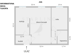 STAN, PRODAJA, ZAGREB, MAKSIMIR, 67 m2, 2-soban, Maksimir, Apartamento