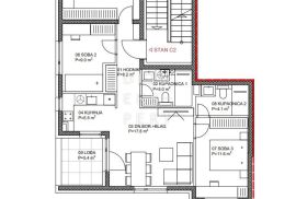 NOVOGRADNJA-SOPNICA, 4-soban stan na 1. katu, Sesvete, Wohnung