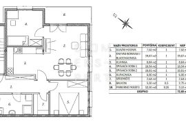 Trosoban stan na prvom katu - 73 m², Novi Zagreb - Zapad, Daire