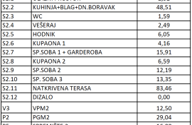 NOVOGRADNJA, GRAČANI, 4-SOBAN STAN, 1. KAT, GARAŽA, Podsljeme, Daire