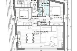 Stan, 93 m², 1. kat, pogled na more, novogradnja, Krk, Grad Krk, Krk, Flat