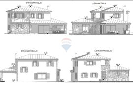 Istra - Kaštelir - građevinska parcela s projektom 750 m2 za izgradnju odmah, Kaštelir-Labinci, Земля