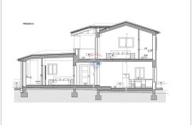 Istra - Kaštelir - građevinska parcela s projektom 750 m2 za izgradnju odmah, Kaštelir-Labinci, Terrain