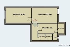 Zagreb, Peščenica, stan 48 m2, SS+DB sa balkonom, Peščenica - Žitnjak, Flat