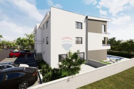 Otok Krk - Malinska, stan u novogradnji s bazenom i pogledom na more, Malinska-Dubašnica, Apartamento