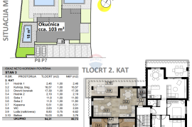 Otok Krk - Malinska, stan u novogradnji s bazenom i pogledom na more, Malinska-Dubašnica, Appartment