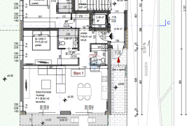 Rovinj,luksuzni stan u novogradnji s ukupno 4 stana-centar-129m2-lift, Rovinj, Apartamento