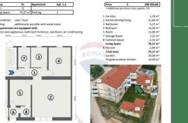 Istra,Buje okolica-Stan u prizemlju s vrtom i pergolom, Buje, Wohnung