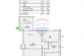 RIJEKA,KASTAV- NOVOGRADNJA, stan 2S+DB, 75.90 m2, Kastav, Wohnung